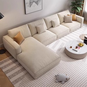 Italian Cotton &amp; Linen Fabric Reclining <strong>Sofa</strong> Set <strong>Foam</strong> Filled Modern Modular <strong>Sofa</strong> Bed with Wooden Legs for Living Room Hotel - Product Image 2