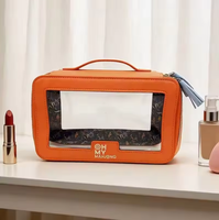 Sac de rangement pour tuiles de mahjong de luxe, moderne, durable, écologique, imperméable, pliable, transparent en PVC, avec poignée à franges, multicolore