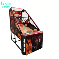 Machine de tir au basket-ball d'arcade commerciale, machine de jeu électronique à monnayeur, machine de jeu d'arcade de basket-ball multijoueur interactive