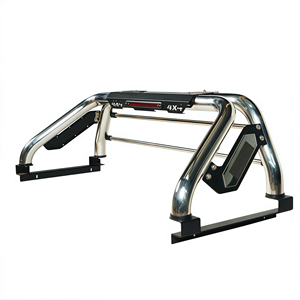 Barres de protection universelles en acier inoxydable RTS pour pick-up 4x4 tout-terrain, avec feux de freinage <span class=keywords><strong>LED</strong></span>, finition polie/peinture poudrée, pour <span class=keywords><strong>Hilux</strong></span> - Product Image 1