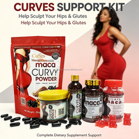 Ensemble MacaPlus Private Label Curves, capsules de racine de maca, pilules originales ultimes, maca 120 capsules, maca 7500 mg capsules