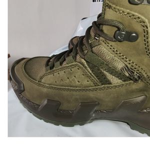 Botas Tácticas de Senderismo de Corte Medio Personalizadas con Camuflaje Verde Oliva TSB07, Botas de Senderismo de Color Verde Oliva, Botas de Senderismo de Corte Medio - Product Image 4