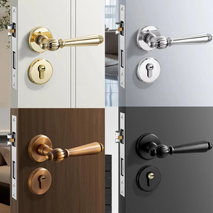 Nuevos Diseños de Manijas de Puerta Exteriores de Seguridad para Casa, de Aleación de Aluminio, Estilo Moderno y Clásico - Product Image 6