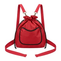 Sac à dos décontracté à cordon de serrage, impression de logo personnalisée, séparation sec-humide, imperméable, léger, 20L, polyester, unisexe