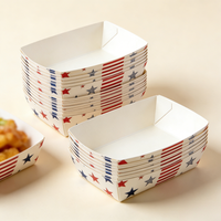 Boîte à collations pour fête, bâtonnets de mozzarella, corn-dogs, poulet frit, anneaux d'oignon, frites, barquettes à collations jetables en gros