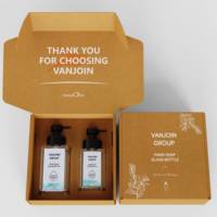 Flacon de 8oz personnalisé emballage de solution de savon liquide nouvelle bouteille en mousse pompe en métal 250ml 350ml bouteilles en verre nouveau design boîte exclusive