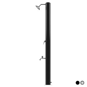 Douche extérieure Tevere noir mat 225 cm de hauteur, utilisation solaire pour jardin - Product Image 1