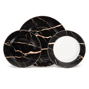 Thiết Kế Mới 18 Chiếc Bộ Đồ Ăn Bằng Gốm Bộ Đồ Ăn Bằng Sứ Dành Cho 6 Người Sử Dụng - Product Image 1