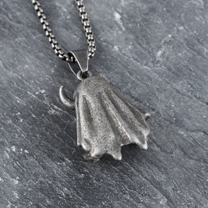 Colgante de acero inoxidable para collar de fiesta, colgante gótico, fantasma, <span class=keywords><strong>muerte</strong></span>, reaper grim, diablo, Cráneo, vampire, colmillos y cuernos, hip hop - Product Image 3