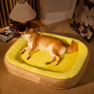 Camas para mascotas de invierno Cojín de lujo para dormir profundo para mascotas Rectángulo cuadrado grande Suave lavable Mascota Cachorro Gato Cama para perros - Product Image 6