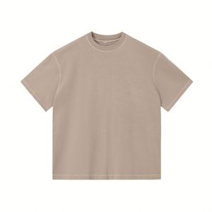 Oem Clothing Acid Washed Plus Size Front Logo Men Heavy <b>Weight</b> Pre Shrunk Boxy <b>Blank</b> Oversized Customizable Cotton T-shirt - Product Image 3