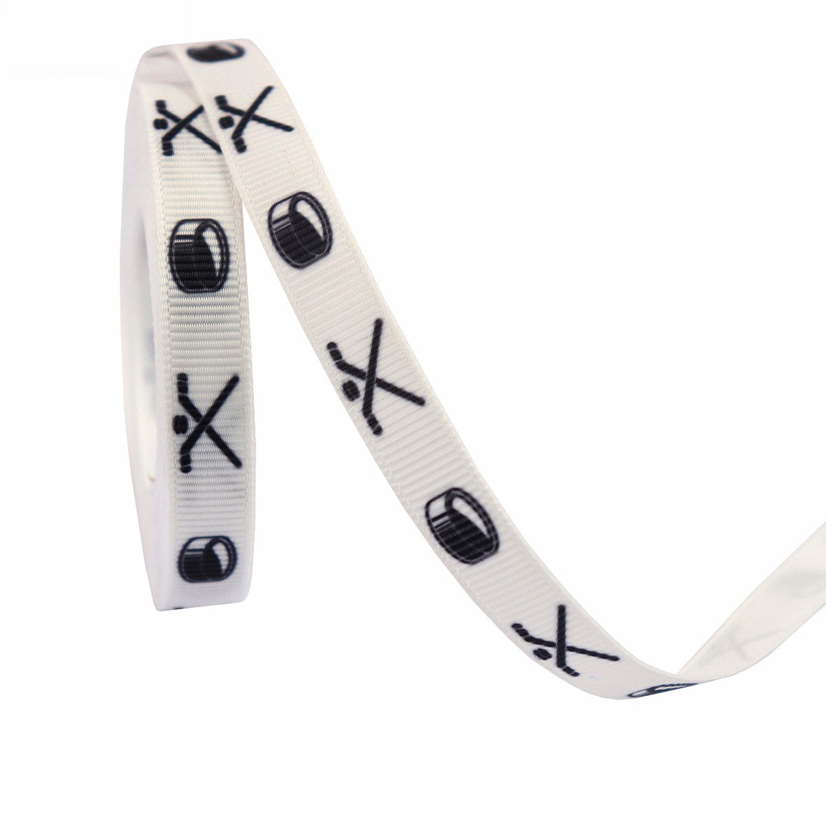 Bâtons de hockey et rondelle-blanc-1 cm * 10 mètres