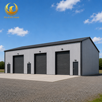 Entrepôt préfabriqué en structure métallique industrielle, bâtiment d'atelier métallique résistant aux intempéries, kits de hangar de stockage