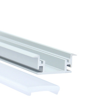 Profilé en aluminium 6063-T5 encastré pour LED, 27*11mm, extrusion pour bandes lumineuses LED, décorations, service de découpe