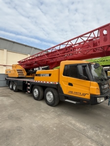 SANY Mobile Crane STC500-1 50 Ton Hydraulic Truck Crane with Engine <b>Pump</b> PLC <b>Red</b> Yellow Color Construction Equipment Ready Ship - Product Image 2