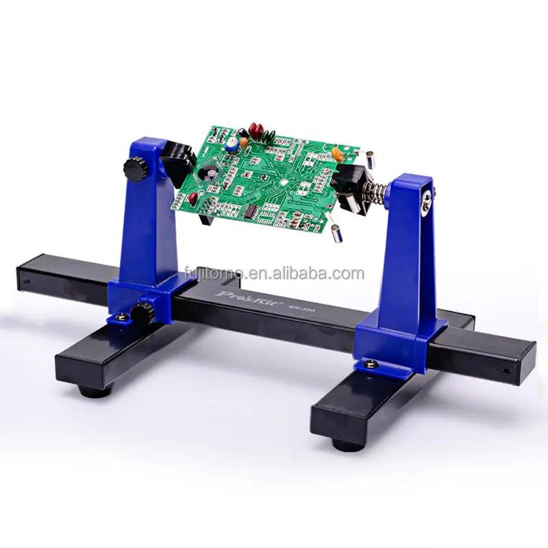 Baru Proskit Sn-390 Ss-331h 2 Adjustable PCB Pemegang Papan Sirkuit 360 Derajat Berputar Perlengkapan Bracket Perlengkapan Las Alat Perbaikan