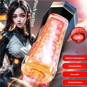 Dispositivo Portatile in TPE Morbido per Masturbazione Maschile con Interazione Vocale e Vibratore Automatico - Product Image 4