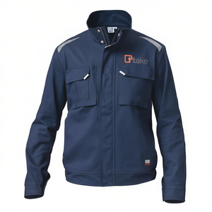 Chaqueta de Trabajo Ttake Regular 2XL Azul Oscuro con Diseño de Bolsillos Utilitarios - Product Image 2