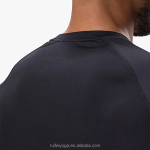 Wholesale Custom Logo Breathable Lightweight Muscle Fit Base Layer Short Sleeve \<strong\>Running\</strong\> Workout Gym Compression T \<strong\>Shirts\</strong\> for \<strong\>Men\</strong\> - Product Image 4