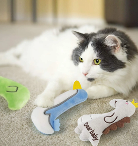 Diseño de animales de dibujos animados gato interactivo <span class=keywords><strong>Catnip</strong></span> Juguetes Divertidos para gatito gato Kicker dentición masticar jugando - Product Image 6