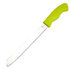 8 pollici Coltello Da Pane Seghettato Coltello In Acciaio Inox di Larghezza Bordo Ondulato Coltello Torta Affettatrice Multi-Purpose Coltello Da Cucina con Un Design Ergonomico maniglia