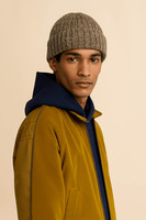 Bonnet en laine pure RWS personnalisable Chapeau d'hiver unisexe de luxe Design côtelé Style intemporel Essentiel pour la chaleur Cashmere AB yards