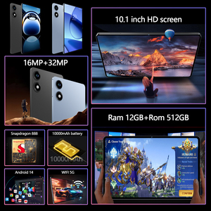 10.1 "<span class=keywords><strong>S7</strong></span> Android 14 <span class=keywords><strong>Tablet</strong></span> 10000mAh batteria 12GB RAM 512GB ROM doppio schermo anteriore/posteriore - Product Image 4