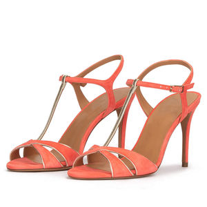 Talla grande 46 Mujeres T-strap Tacones altos Tobillo Correa Sandalias Punta abierta Vestido de fiesta Stiletto Zapatos de ajuste ancho personalizados - Product Image 1