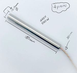 Stainless Steel Custom Cartridge <b>Heating</b> <b>Tube</b> with Inside K Thermocouple 220V 30W-3000W High-Temperature Use - Product Image 1