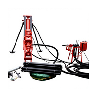Foreuse DTH sur chenilles à moteur pour roche dure, directement d'usine, pour dynamitage, profondeur max. 500m, diamètre 140mm, faible coût d'entretien, garantie 1 an