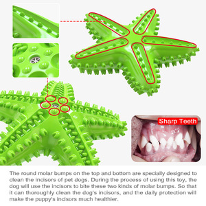 Star Shaped Plastic Chewing <b>Toy</b> for Dogs Teeth Cleaning <b>Interactive</b> Squeaky Pet <b>Toy</b> Solid Color Funny Design - Product Image 5