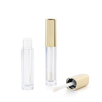 Flacon de test portable pour rouge à lèvres, huile à lèvres, tube de gloss à lèvres, emballage carré à coins arrondis de 1,5 ml