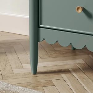 Tủ Ngăn Kéo bằng gỗ vỏ sò combohome-Tủ ngăn kéo 5: thanh lịch vượt thời gian cho ngôi nhà củ<span class=keywords><strong>a</strong></span> bạn-được làm thủ công cẩn thận (màu xanh lá cây) - Product Image 6