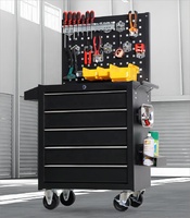 Carro de herramientas completo de alta resistencia, Kit de accesorios de tablero de clavijas, cajones de banco de trabajo para garajes, solución de almacenamiento de taller OEM personalizable
