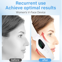 Appareil de massage anti-âge pour le visage, pour un effet lifting et amincissant du menton, avec télécommande, pour femmes, à usage domestique.
