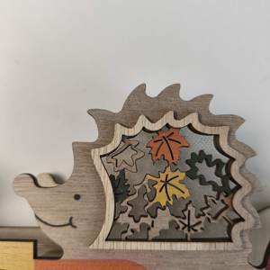 Accessorio Decorativo in Legno Personalizzato 30*13*3cm, Colorato con Illuminazione a LED, per Feste e Festività - Product Image 3