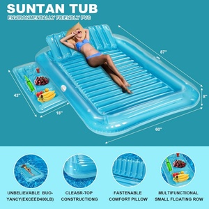 Juguetes Inflables para Piscina de Verano, Cama Flotante Inflable para Entretenimiento Acuático, Cama Inflable para Piscina - Product Image 5