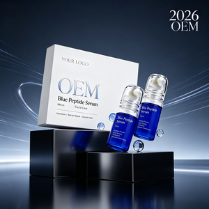 Sérum facial à l'acide hyaluronique et aux peptides bleus OEM, essence de renouvellement cutané micro, exfoliation douce, stimulation de l'absorption des nutriments, anti-âge - Product Image 2