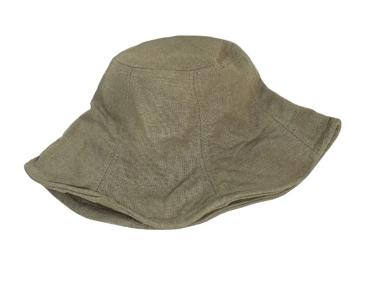 2024 nuevo sombrero de pescador para mujer, sombrero de lavabo con visera de algodón y lino beige con volantes pequeños y frescos