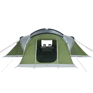 Premium famiglia heavy duty tende da campeggio per Gli Uomini 10 Glamping Tenda di Campeggio Esterna con 3 Camere Da Letto Impermeabile Antivento Tenda