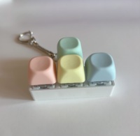 Clavier à touches LED personnalisées avec design d'anime, clavier à touches fidget, porte-clés fidget, plusieurs options de couleurs, jouet stimulant