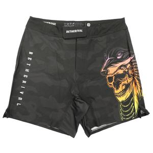 Pantalones Cortos de Lucha Negros de Sublimación para Hombre, Tela Premium Spandexfight de BETHERIVAL, Logotipo Personalizado, Pantalones Cortos de Grappling Bjj Mma - Product Image 6