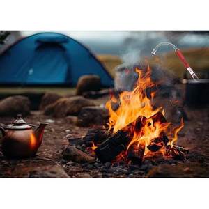 Briquet à arc électrique rechargeable par USB, batterie au lithium, coupe-vent, avec indicateur de batterie, poignée en métal, pour bougies, cuisinière - Product Image 6