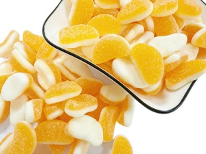 Muestra Gratuita del Fabricante, Caramelos de Goma con Forma de Cápsula de Naranja Halal, Sabor Afrutado y Ácido, Ingredientes de Azúcar y Saborizante, Empaquetados en Bolsa - Product Image 4