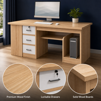 Bureau d'ordinateur moderne et durable pour le bureau, la maison et la villa
