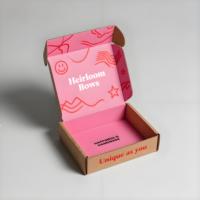 Boîte d'emballage écologique en matériaux recyclés avec gaufrage et autocollant pour le rangement et la présentation des cils et des chaussettes