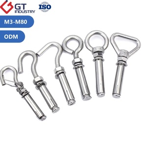 Boulon à œil en acier inoxydable SS304 201 316 316L, manchon d'expansion, ancre, boulon à œil, 5/8 3/4 1/2 3/8 200 mm, boulon d'expansion avec <span class=keywords><strong>crochet</strong></span> - Product Image 2