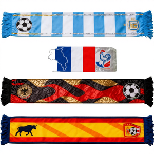2026 Bajo Pedido Mínimo Buena Calidad 100% Poliéster Tejido de Doble Cara Jacquard Impresión por Transferencia de Calor Promocional - Product Image 1