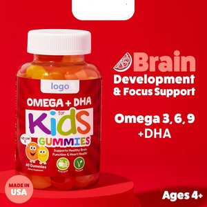 Gomitas de Omega 3 DHA para Niños con 40 Unidades, Masticables para la Salud del Cerebro y el Corazón, para Niños con Dietas Limitadas - Product Image 2