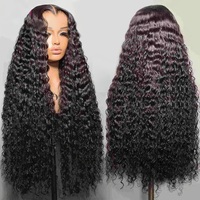 Perruque en cheveux humains naturels bouclés et rebondissants, avec dentelle frontale complète, fournisseur de perruques longues HD Deep Wave de 40 pouces pour femmes noires